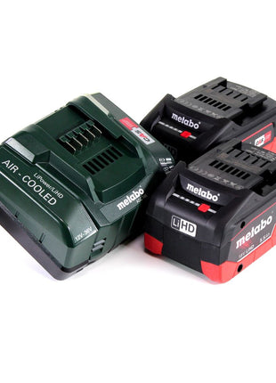 Metabo MKS 18 LTX 58 scie circulaire à métaux sur batterie 18V 165 mm (600771840) + 2x batterie 5,5Ah + chargeur + MetaLoc