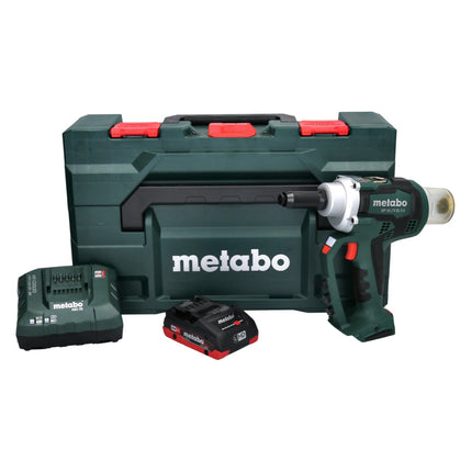 Metabo NP 18 LTX BL 5.0 Cordless Blind Rivet Gun 10 kN 18V Brushless + 1x Battery 4.0 Ah + Charger + MetaBOX Case