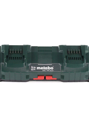 Podstawowy zestaw Metabo 2x akumulator Li-Power 18 V 4,0 Ah CAS Li-Ion ( 2x 625591000 ) + podwójna ładowarka ASC 145 DUO ( 627495000 )