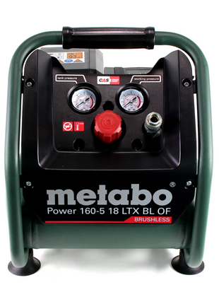 Metabo Power 160-5 18 LTX BL OF Cordless compressor 18 V 8.0 bar Brushless Solo ( 601521850 ) - without battery, without charger