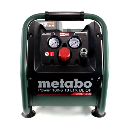 Metabo Power 160-5 18 LTX BL OF Cordless compressor 18 V 8.0 bar Brushless Solo ( 601521850 ) - without battery, without charger