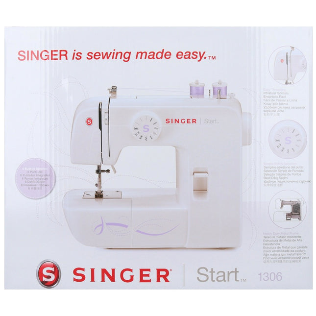 Máquina de coser Singer Start 1306 70 W 750 rpm 4mm largo / ancho de puntada