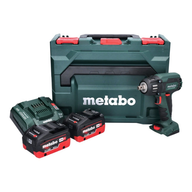 Metabo SSW 18 LTX 400 BL Akku Schlagschrauber 18 V 400 Nm 1/2" Brushless + 2x Akku 8,0 Ah + Ladegerät + metaBOX