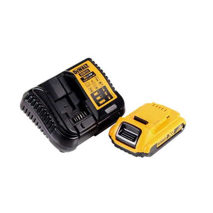 DeWalt DCR 027 D1 cordless radio DAB+ 10.8-18.0 V + 1x battery 2.0 Ah + charger