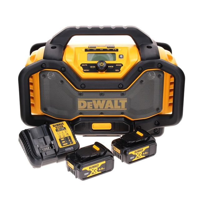 DeWalt DCR 027 M2 cordless radio DAB+ 10.8-18.0 V + 2x battery 4.0 Ah + charger