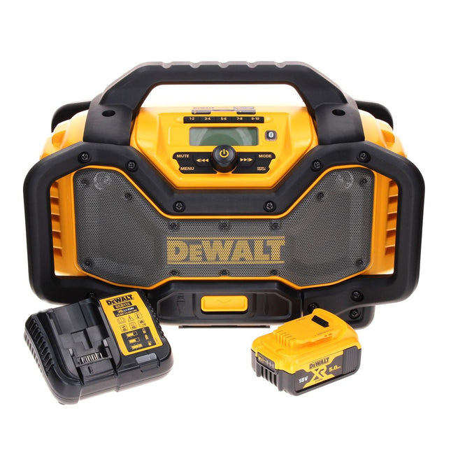 DeWalt DCR 027 P1 cordless radio DAB+ 10.8-18.0 V + 1x battery 5.0 Ah + charger