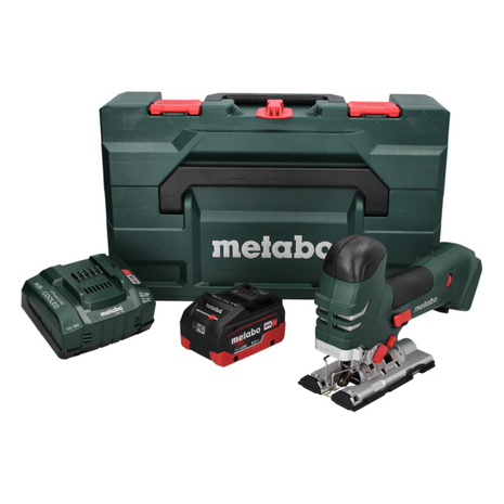 Sierra de calar a batería Metabo STA 18 LTX 140 18 V + 1x batería 8,0 Ah + cargador + metaBOX