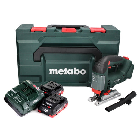 Sierra de calar a batería Metabo STAB 18 LTX 100 18 V + 2x batería LiHD 4,0 Ah + cargador + MetaBOX