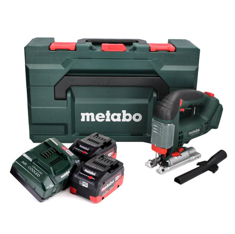 Metabo STAB 18 LTX 100 Cordless Jigsaw 18V + 2x LiHD Batteries 5.5 Ah + Charger + MetaBOX Case