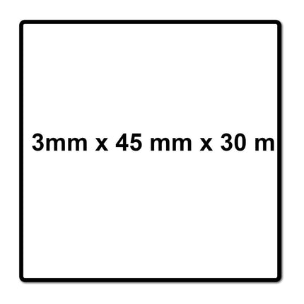 Cinta selladora de uñas de espuma Meisterling 3 mm x 45 mm x 30 m (006040000040)