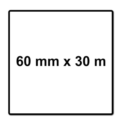 Cinta selladora de uñas de espuma Meisterling Plus 3 mm x 60 mm x 30 m (006050000110)