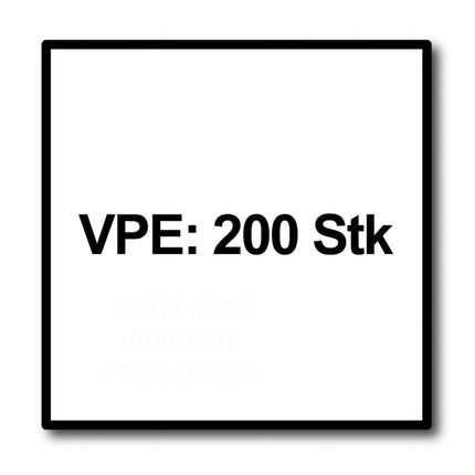 Meisterling Viti per terrazze 6x80 mm - 200 pezzi ( 010010000041 ) Punta CUT 90° lente a testa svasata con filettatura grossa Torx 2/3 acciaio inossidabile VA