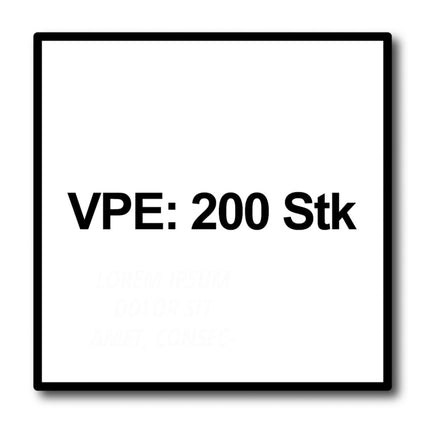 Meisterling Viti per terrazze 5x50 mm - 200 pezzi ( 010010000201 ) Punta CUT 90° lente a testa svasata con filettatura grossa Torx 2/3 acciaio inossidabile V2A