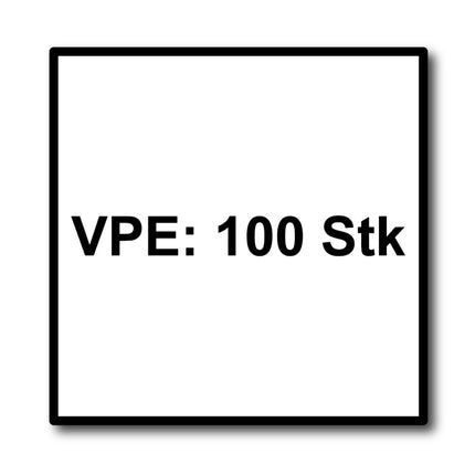 Meisterling Fassadenschrauben 4,8x25 mm 100 Stück ( 010020000021 ) 12 mm Flachkopf hellgrau mit Torx Teilgewinde V2A Edelstah