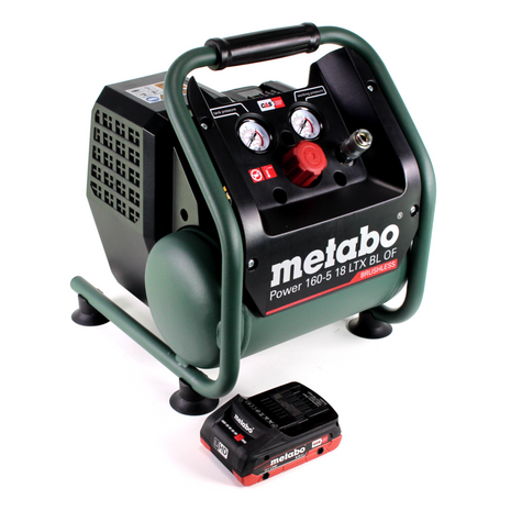 Metabo Power 160-5 18 LTX BL OF Cordless compressor 18 V 8.0 bar Brushless + 1x LiHD battery pack 4.0 Ah - without charger