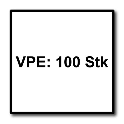 Meisterling Vis de façade 5,5x55 mm, 100 pcs., tête plate 12 mm, filetage partiel, empreinte Torx, acier inoxydable V4A, anthracite (010030000421)