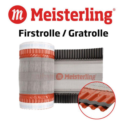 Meisterling Rotolo di primo piano 320 mm x 5 m ( 012100000400 ) - tessuto in PET, anti UV, stabilizzato ad alte prestazioni, nero