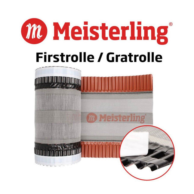 Meisterling Rotolo di primo piano 320 mm x 5 m ( 012100000410 ) - tessuto in PET, anti UV, stabilizzato ad alte prestazioni, nero