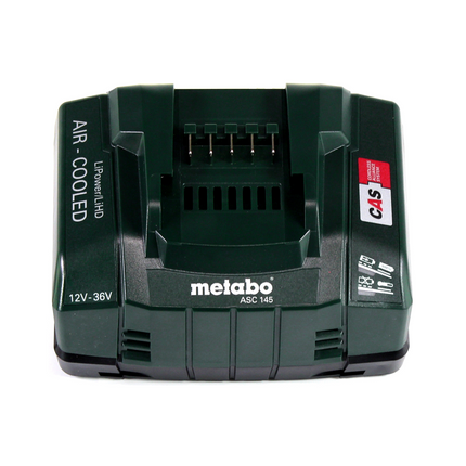 Metabo Power 160-5 18 LTX BL OF Akku Kompressor 18 V 8,0 bar Brushless + 2x LiHD Akkupack 5,5 Ah + Ladegerät
