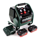 Metabo Power 160-5 18 LTX BL OF Cordless compressor 18 V 8.0 bar Brushless + 2x LiHD battery pack 8.0 Ah + charger