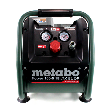 Metabo Power 160-5 18 LTX BL OF Cordless compressor 18 V 8.0 bar Brushless + 2x LiHD battery pack 8.0 Ah + charger