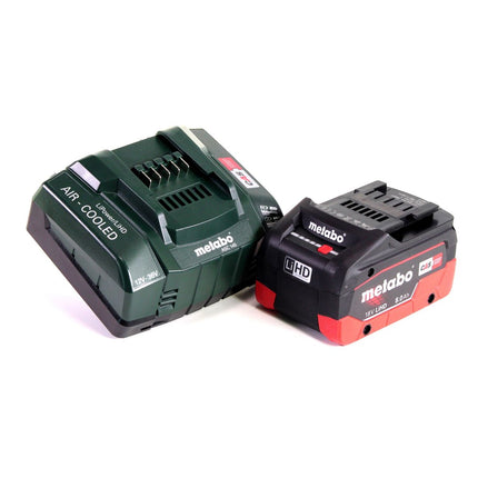 Taladro percutor a batería Metabo SBE 18 LTX 18 V 24 Nm + 1x batería LiHD 8,0 Ah + cargador + MetaLoc
