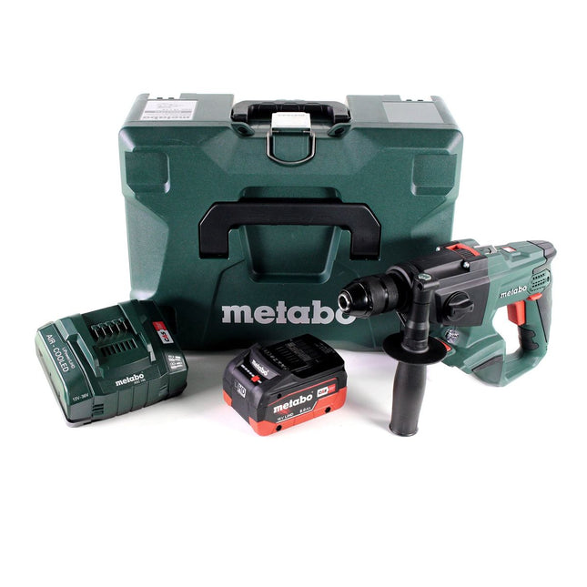 Taladro percutor a batería Metabo SBE 18 LTX 18 V 24 Nm + 1x batería LiHD 8,0 Ah + cargador + MetaLoc