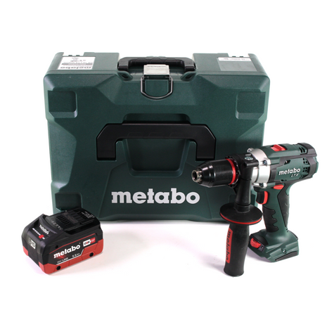 Metabo SB 18 LTX Impuls Akku Schlagbohrschrauber 18 V 110 Nm + 1x LiHD Akku 5,5 Ah + MetaLoc - ohne Ladegerät