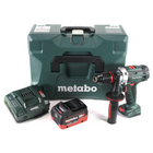 Metabo SB 18 LTX Impuls taladro percutor a batería 18 V 110 Nm + 1x batería LiHD 5,5 Ah + cargador + MetaLoc