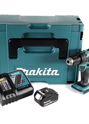 Taladro percutor inalámbrico Makita DHP 456 RM1J 18 V 50 Nm + Makpac + 1x batería 4,0Ah + cargador