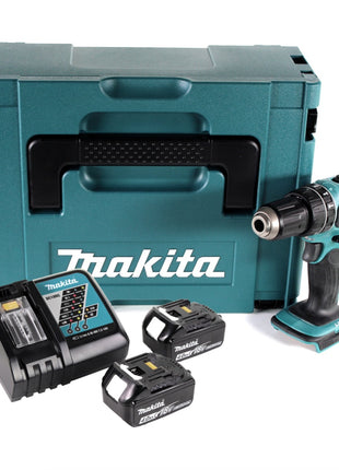 Taladro percutor inalámbrico Makita DHP 456 RMJ 18 V 50 Nm + Makpac + 2x batería 4,0Ah + cargador