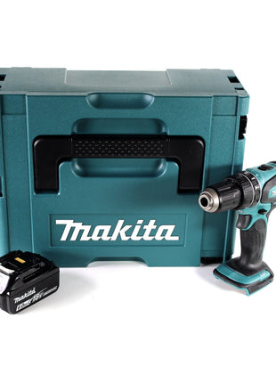 Taladro percutor inalámbrico Makita DHP 456 G1J 18 V 50 Nm + Makpac + 1 batería de 6,0 Ah - sin cargador