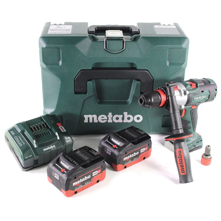 Metabo SB 18 LTX-3 BL QI taladro percutor a batería 18 V 120 Nm sin escobillas + 2x batería LiHD 8,0 Ah + cargador + metaBOX