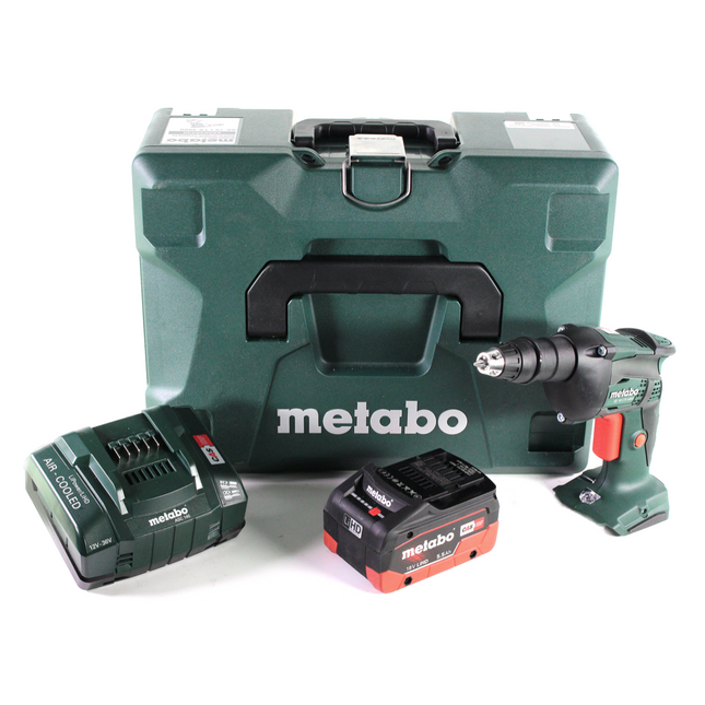 Visseuse à cloison sèche sans fil Metabo SE 18 LTX 4000 18 V 7 Nm 1/4" + 1 batterie LiHD 5,5 Ah + chargeur + MetaLoc