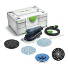 Festool ETS EC150/3 EQ-Plus Exzenterschleifer 400 W 150 mm Brushless + 250x Schleifscheiben + 2x Protection Pad + Interface Pad + Schleifteller + systainer - Toolbrothers