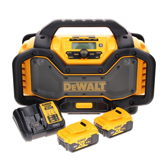 DeWalt DCR 027 P2 Battery Radio DAB+ 10.8-18.0 V + 2x Battery 5.0 Ah + Charger