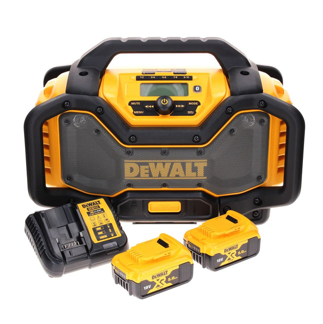 DeWalt DCR 027 P2 Battery Radio DAB+ 10.8-18.0 V + 2x Battery 5.0 Ah + Charger