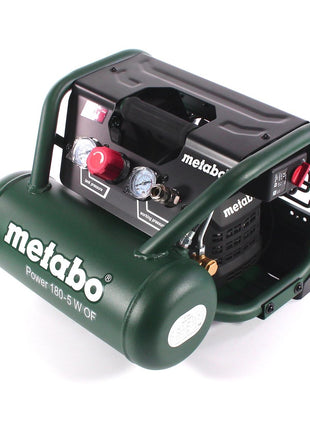 Sprężarka Metabo Power 180-5 W OF 8 bar 1,1 kW ( 601531000 ) 5 l zbiornik bezolejowy