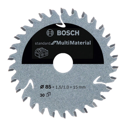 Sierra circular inalámbrica Bosch GKS 12V-26 Professional 12 V 85 mm + 2x baterías 6,0 Ah + cargador + hoja de sierra + L-Boxx