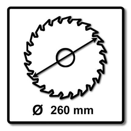 Festool Universal Sägeblatt W60 260 x 2,5 x 30 mm 3 Stück ( 3x 494604 ) für Kapp Zugsäge KS 120 und KS 88 - Toolbrothers