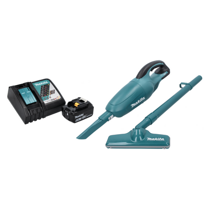 Makita DCL 180 RG1 cordless hoover 18 V green + 1x rechargeable battery 6.0 Ah + charger