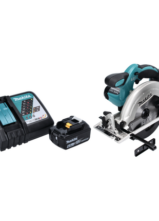 Sierra circular a batería Makita DSS 611 RG1 18 V 165 mm + 1x batería 6,0 Ah + cargador