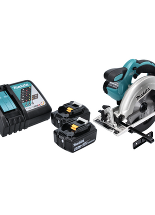 Makita DSS 611 RG cordless circular saw 18 V 165 mm + 2x rechargeable battery 6.0 Ah + charger