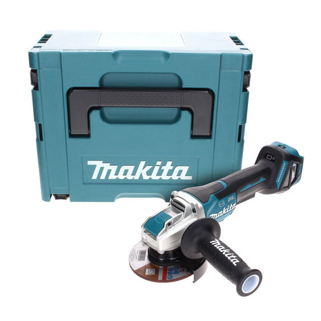 Amoladora angular inalámbrica Makita DGA 519 ZJ 18 V 125 mm Brushless X-Lock Solo + Makpac - sin batería, sin cargador