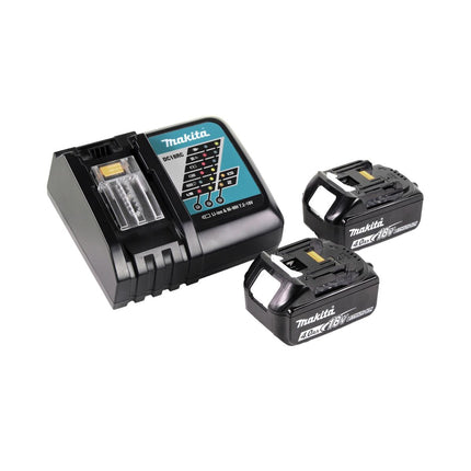 Makita DGA 519 RMJ Meuleuse d'angle sans fil 18 V 125 mm Brushless X-Lock + 2x batterie 4,0 Ah + chargeur + Makpac