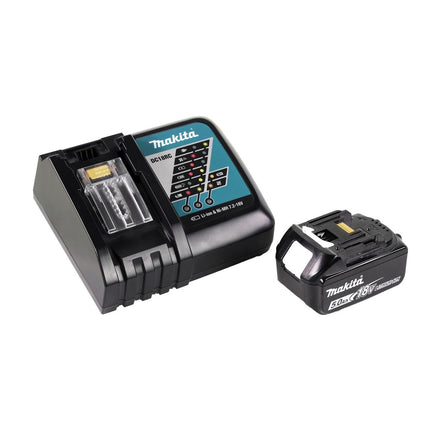 Makita DGA 519 RT1J Amoladora angular sin cable 18 V 125 mm Brushless X-Lock + 1x batería recargable 5,0 Ah + cargador + Makpac