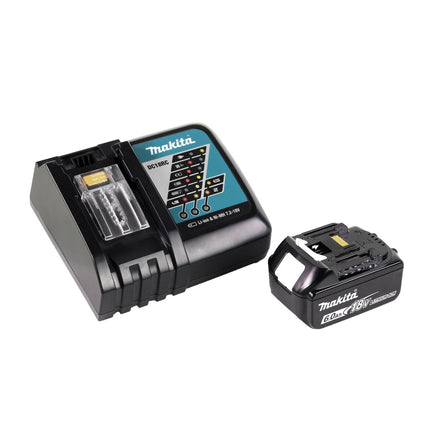 Amoladora angular sin cable Makita DGA 519 RG1 18 V 125 mm Brushless X-Lock + 1x batería recargable 6,0 Ah + cargador