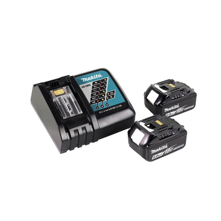 Makita DGA 519 RGJ Meuleuse d'angle sans fil 18 V 125 mm Brushless X-Lock + 2x batterie 6,0 Ah + chargeur + Makpac