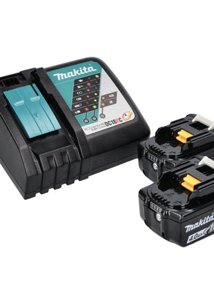 Makita DKP 181 RM cordless planer 82 mm 18 V brushless + 2x rechargeable battery 4.0 Ah + charger