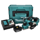 Makita DKP 181 RM1J Strugarka akumulatorowa 82 mm 18 V bezszczotkowa + 1x akumulator 4,0 Ah + ładowarka + Makpac